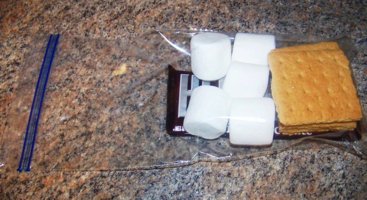 bag with just smores kit in it no label