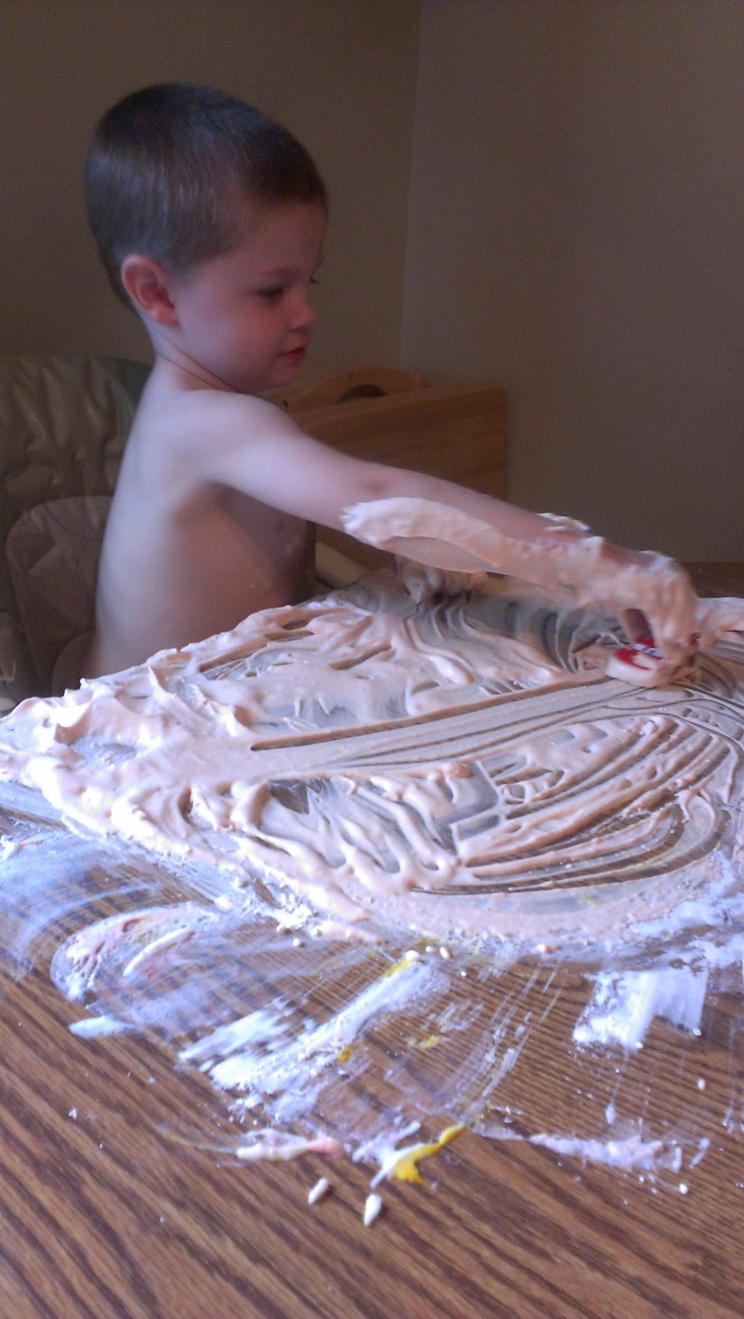 shaving cream and cars